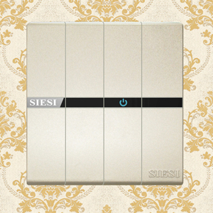 10A Four Gang 1 Way Wall Switch