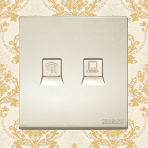 Telephone Socket and Internet Socket 2 in 1