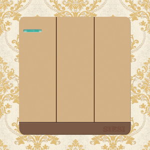 10A Three Gang 1 Way Wall Switch