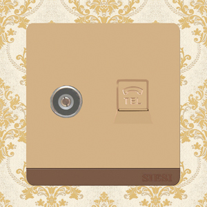 TV Socket and Telephone Socket 2 in 1