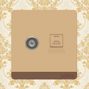 TV Socket and Internet Socket 2 in 1