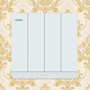 10A Four Gang 1 Way Wall Switch