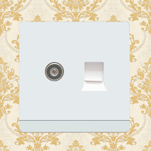 TV Socket and Telephone Socket 2 in 1