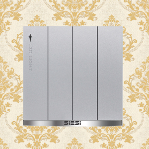 10A Four Gang 1 Way Wall Switch