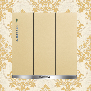 10A Three Gang 1 Way Wall Switch