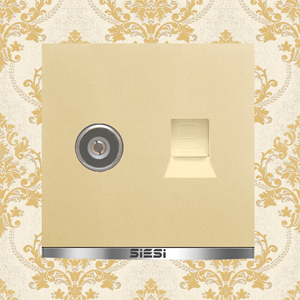 TV Socket and Internet Socket 2 in 1